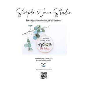 Schitt's Creek - The Family‎ David Alexa Mora Counted Cross Stitch KIT